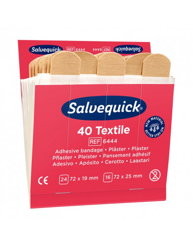 Salvequick navulling Textiel pleisters 40 stuks