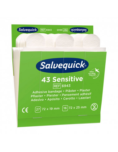 Salvequick 6943 navulling Non-Woven pleisters 43 stuks