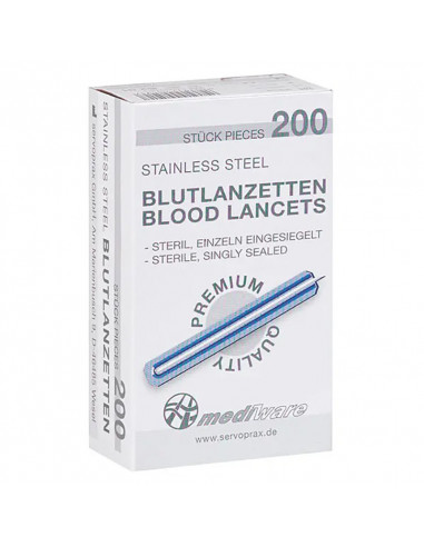 Bloedlancetten 200 stuks