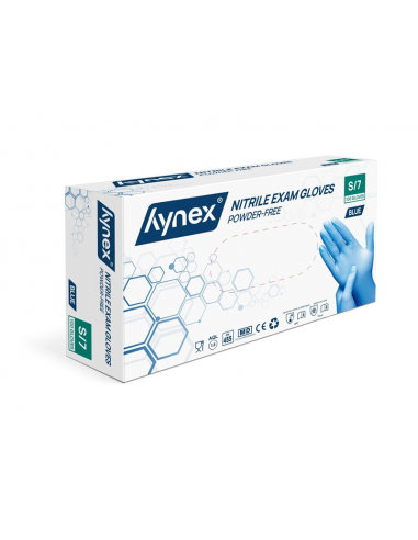 Hynex Nitril Handschoenen Poedervrij Blauw 100 stuks