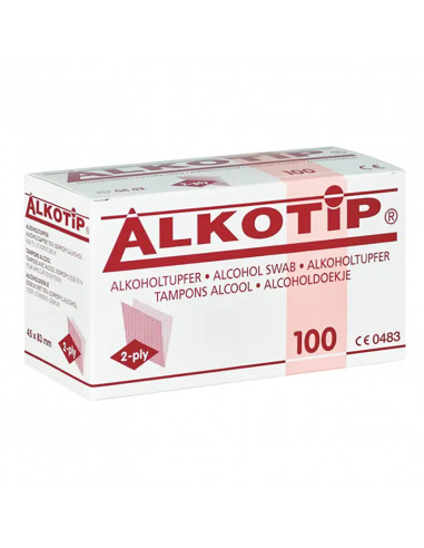 Alkotip alcoholdoekjes G6 03 45 X 83 mm 100 stuks