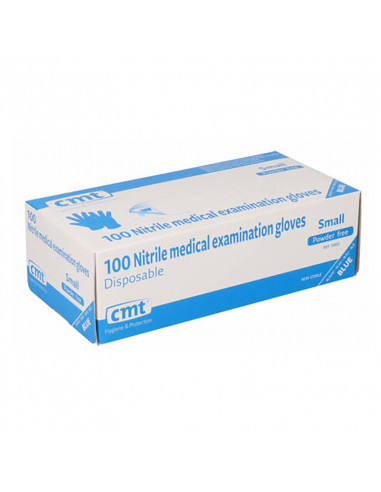 Nitril Handschoenen Poedervrij Blauw 100 stuks