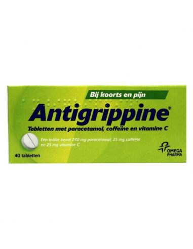 Antigrippine paracetamol 250 mg 40 tabletten