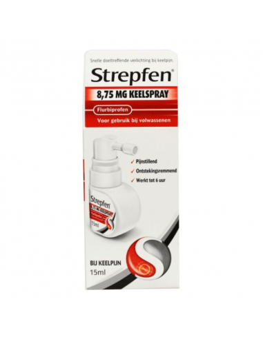 Strepfen munt & kers keelspray 15ml