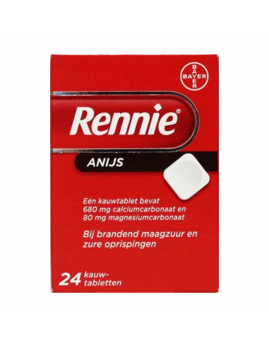 Rennie anijs 24 tabletten
