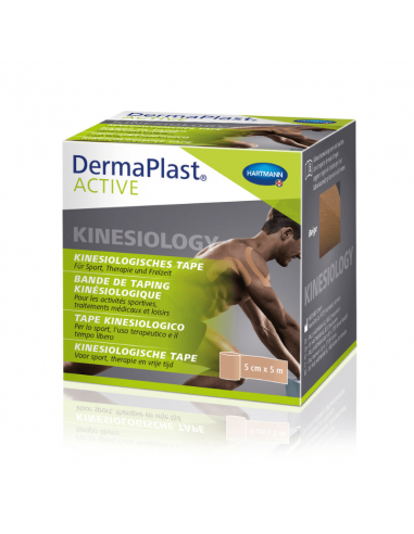 Dermaplast Active kinesiology tape huidskleur/beige 5 cm x 5 m