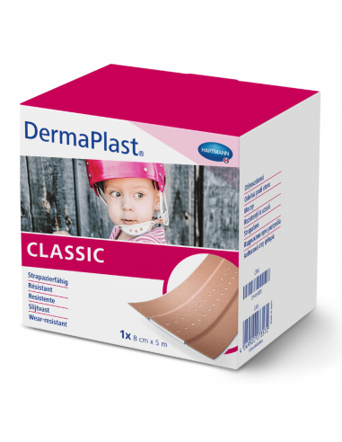 Dermaplast Classic Pleister op rol 5 m x 8 cm