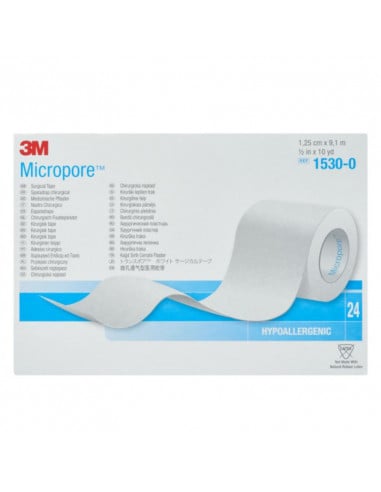 3M Micropore hechtpleister 1,3 cm x 9,1 m 24 stuks