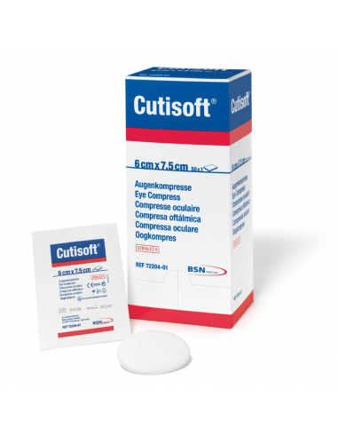 Cutisoft Oogkompres steriel 5,5 x 7,5 cm 50 stuks