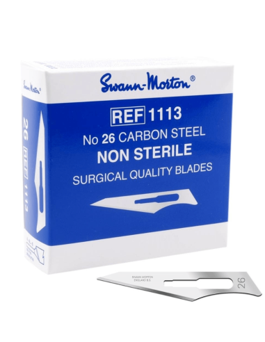 Swann Morton Carbon Nr. 26 niet steriele mesjes 100 stuks