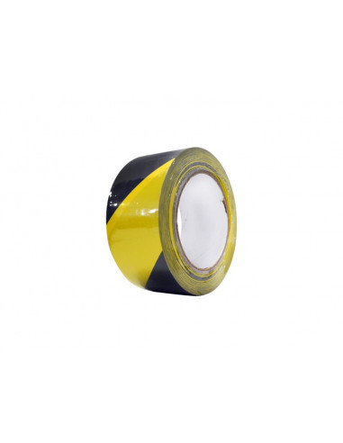 Vloermarkering Tape Zwart/Geel 33 mtr. x 50 mm