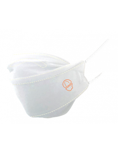 Ribcap Wasbaar Mondmasker Wit