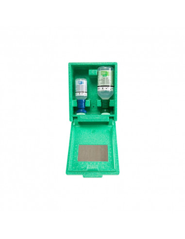 PLUM Oogspoelstation Wandbox 1x200ml Ph Neutr + 1x500ml 0.9% Sod Chl