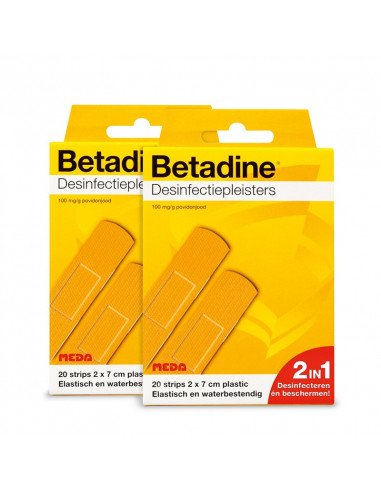 Betadine desinfecterende pleisters 20 stuks