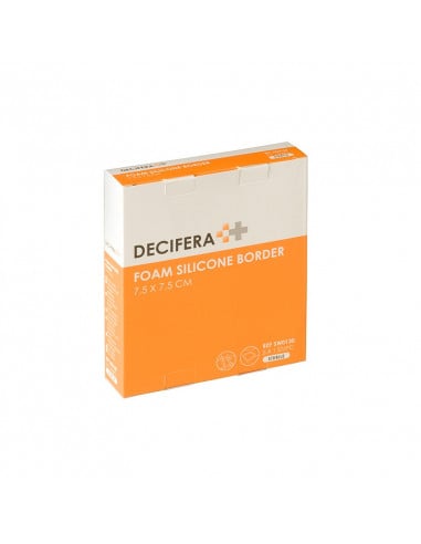 Decifera Foam Silicone border 7,5 x 7,5 cm 5St.
