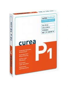Curea P1 SuperCore wondverband 10 x 10 cm steriel 10St. -