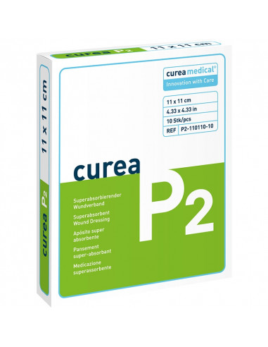 Curea P2 SuperCore wondverband 11 x 11 cm steriel 10St.