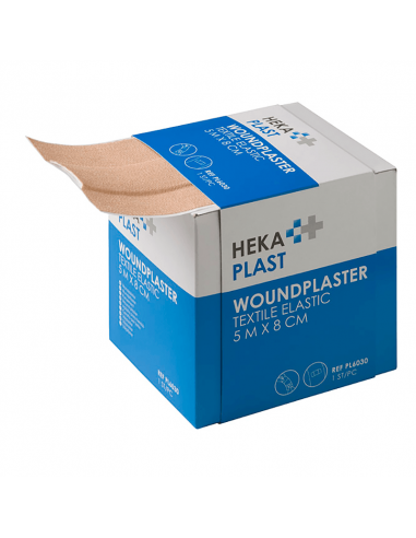 HEKA Pleisterrol Elastisch Textiel 5m x 8 cm