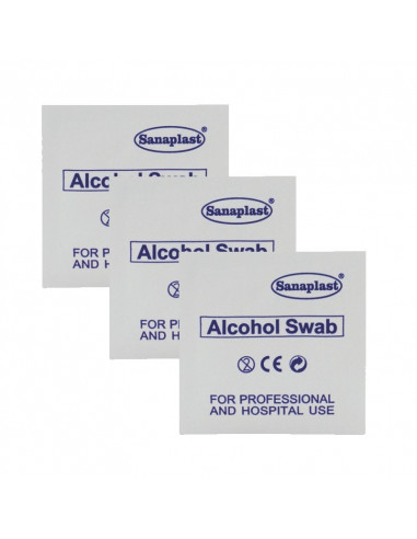 Alcoholdoekjes 6,5 x 3cm 100 stuks