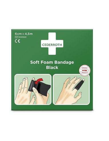 Cederroth Snogg Soft Foam Zwart 6 m x 450cm rol 